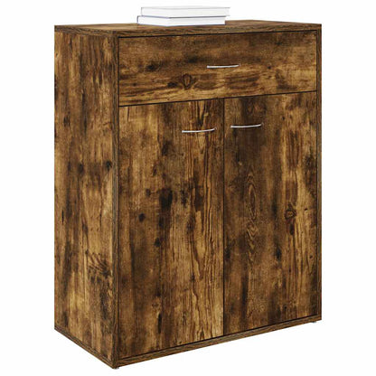 vidaXL Sideboard Smoked Oak 60x30x75 cm Engineered Wood