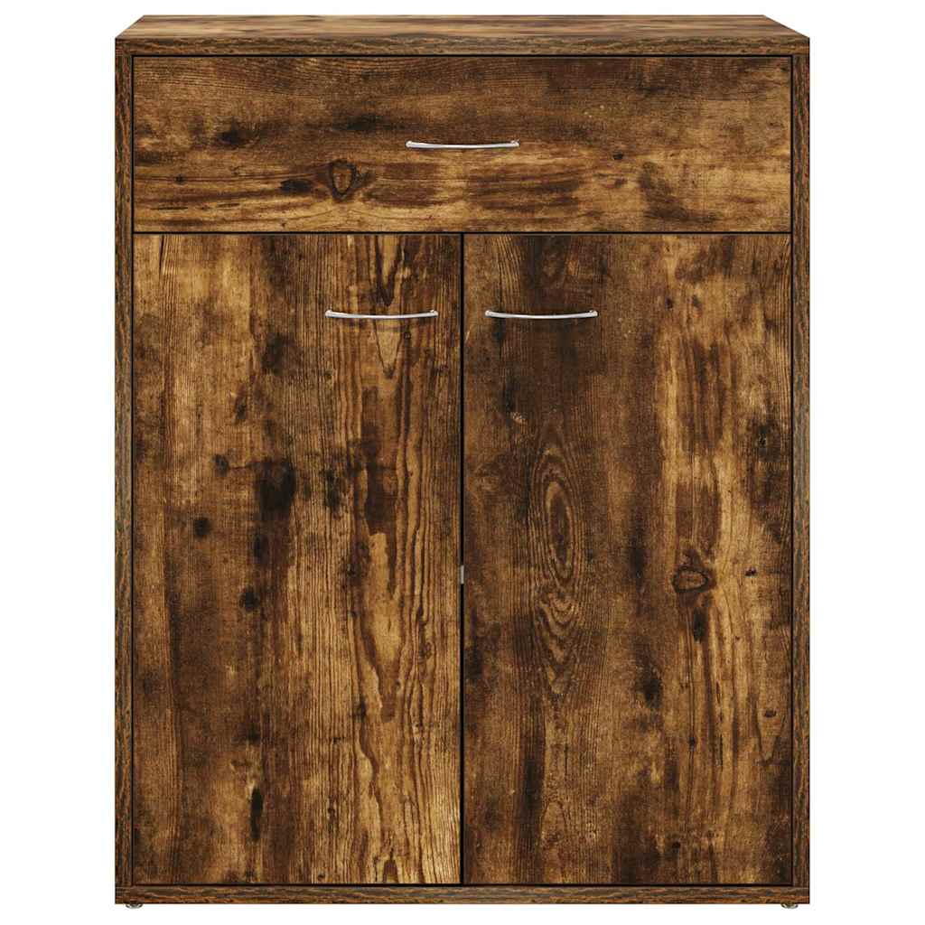 vidaXL Sideboard Smoked Oak 60x30x75 cm Engineered Wood