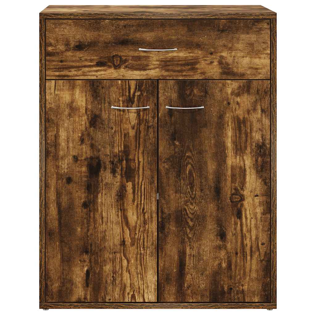 vidaXL Sideboard Smoked Oak 60x30x75 cm Engineered Wood