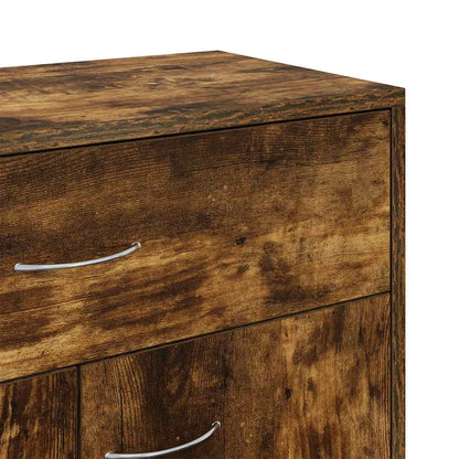 vidaXL Sideboard Smoked Oak 60x30x75 cm Engineered Wood