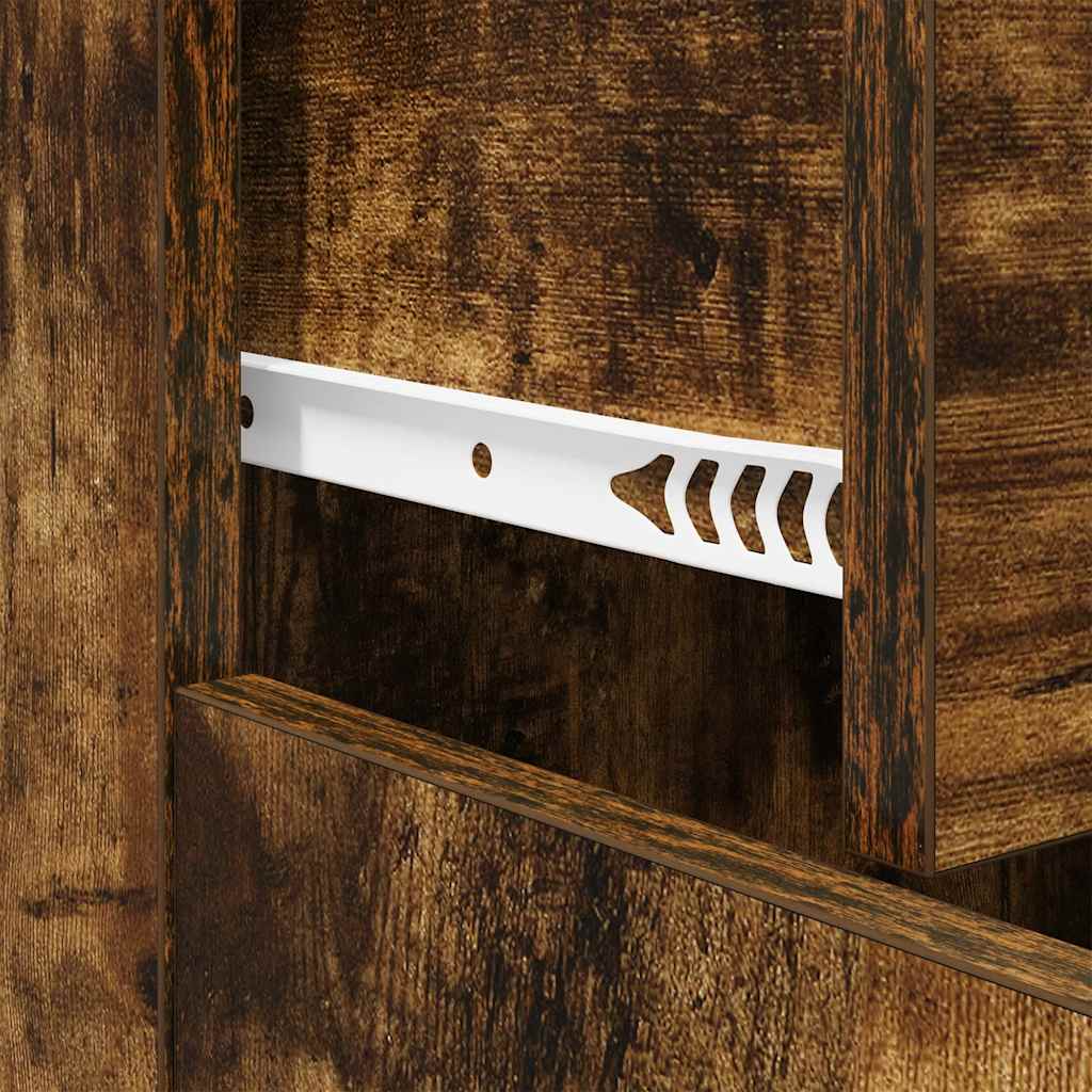 vidaXL Sideboard Smoked Oak 60x30x75 cm Engineered Wood