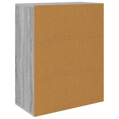 vidaXL Sideboard Grey Sonoma 60x30x75 cm Engineered Wood