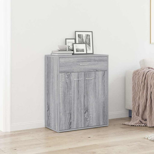 vidaXL Sideboard Grey Sonoma 60x30x75 cm Engineered Wood