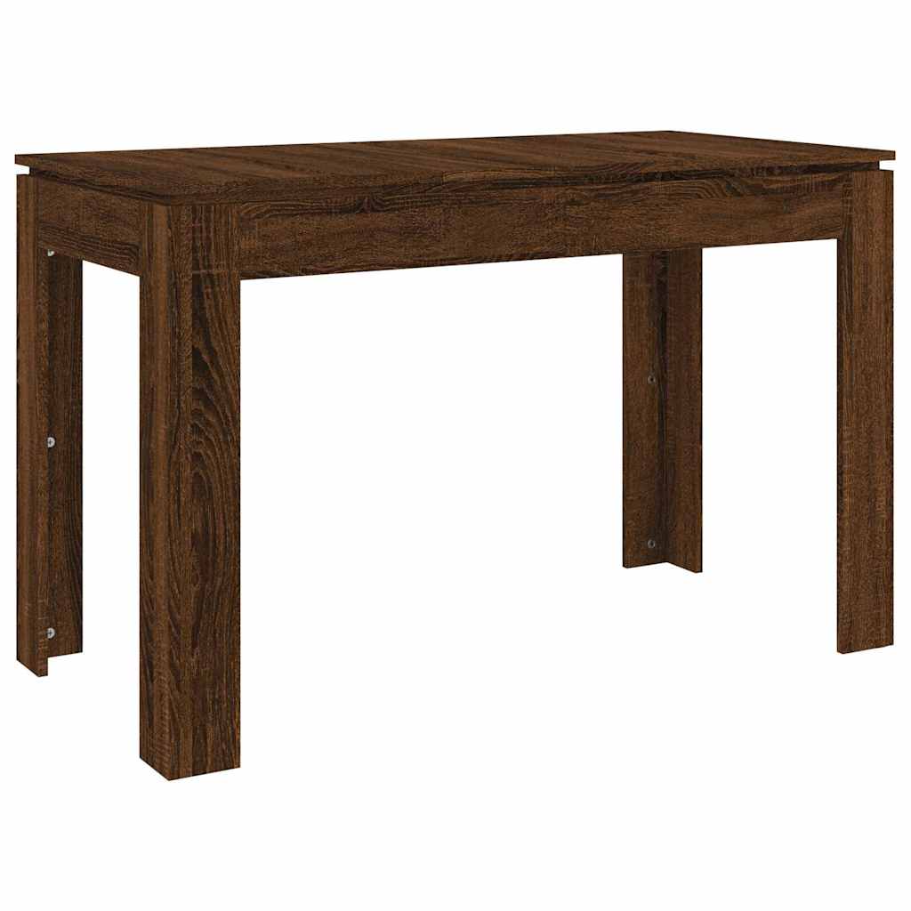 vidaXL Dining Table | Brown Oak | Engineered Wood | 120x60x76 cm | Durable