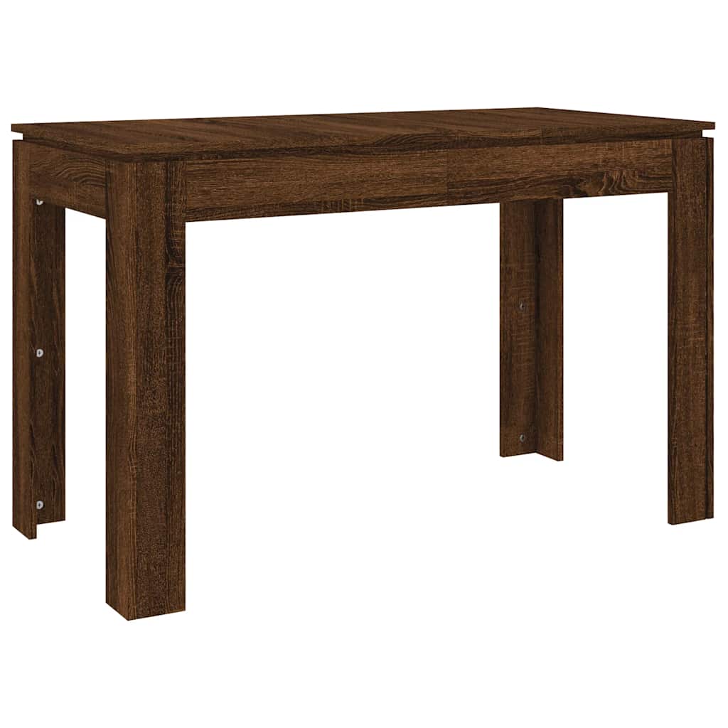 vidaXL Dining Table | Brown Oak | Engineered Wood | 120x60x76 cm | Durable