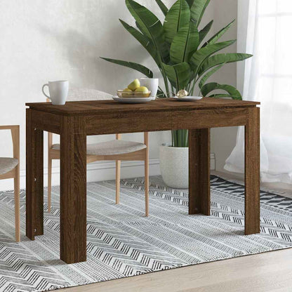 vidaXL Dining Table | Brown Oak | Engineered Wood | 120x60x76 cm | Durable