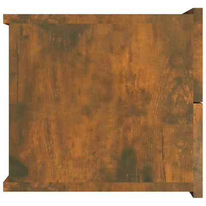 vidaXL Bedside Cabinet Smoked Oak 40x30x30 cm Engineered Wood