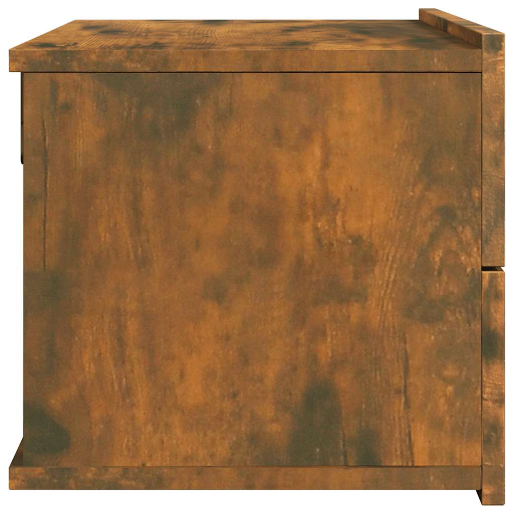 vidaXL Bedside Cabinets 2 pcs Smoked Oak 40x30x30 cm Engineered Wood