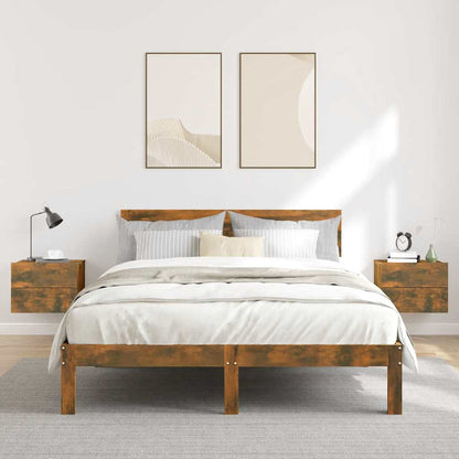 vidaXL Bedside Cabinets 2 pcs Smoked Oak 40x30x30 cm Engineered Wood
