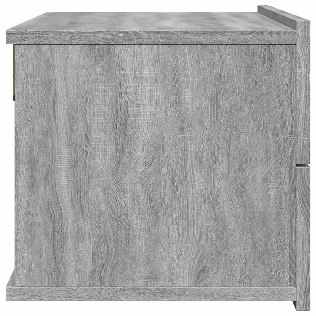 vidaXL Bedside Cabinets 2 pcs Grey Sonoma 40x30x30 cm Engineered Wood
