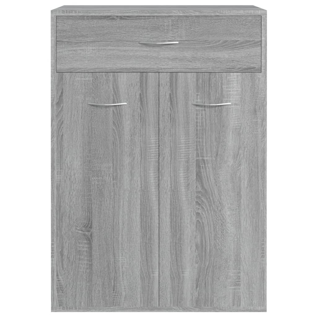 vidaXL Shoe Cabinet Grey Sonoma 60x35x84 cm Engineered Wood