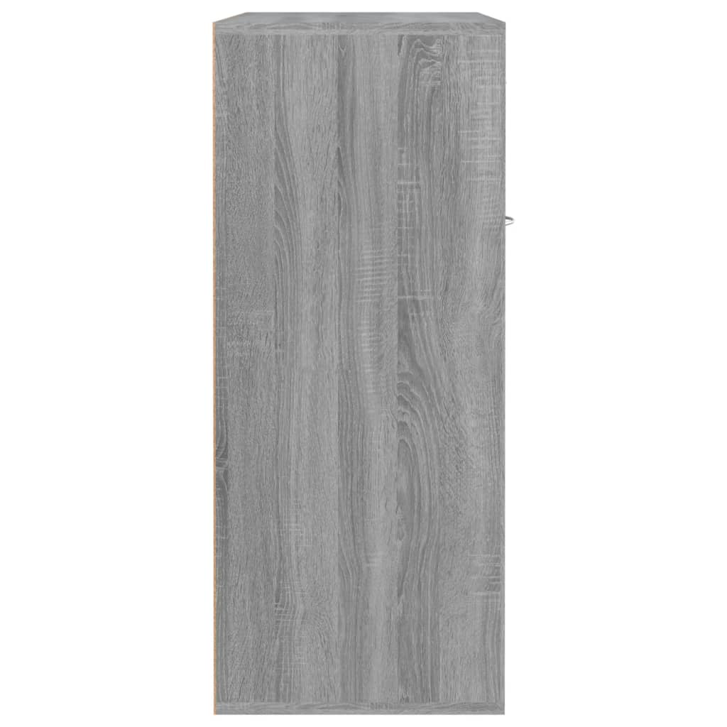 vidaXL Shoe Cabinet Grey Sonoma 60x35x84 cm Engineered Wood