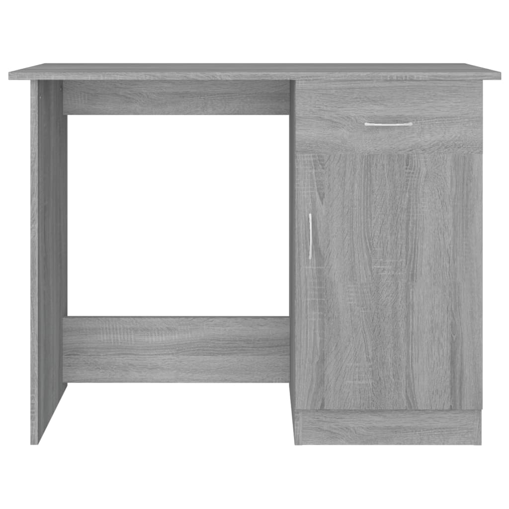 vidaXL Desk Grey Sonoma 100x50x76 cm Engineered Wood