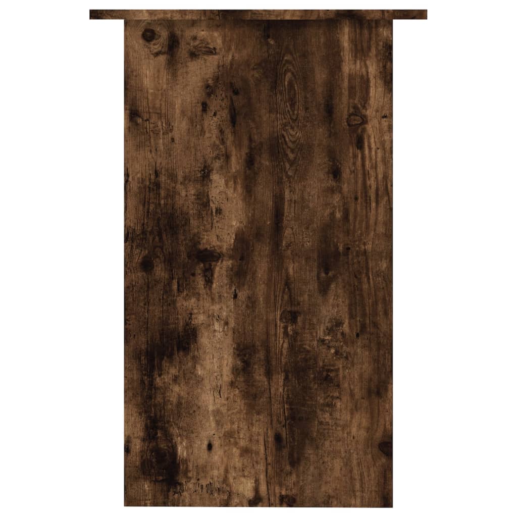 vidaXL Desk Smoked Oak 90x50x74 cm Engineered Wood
