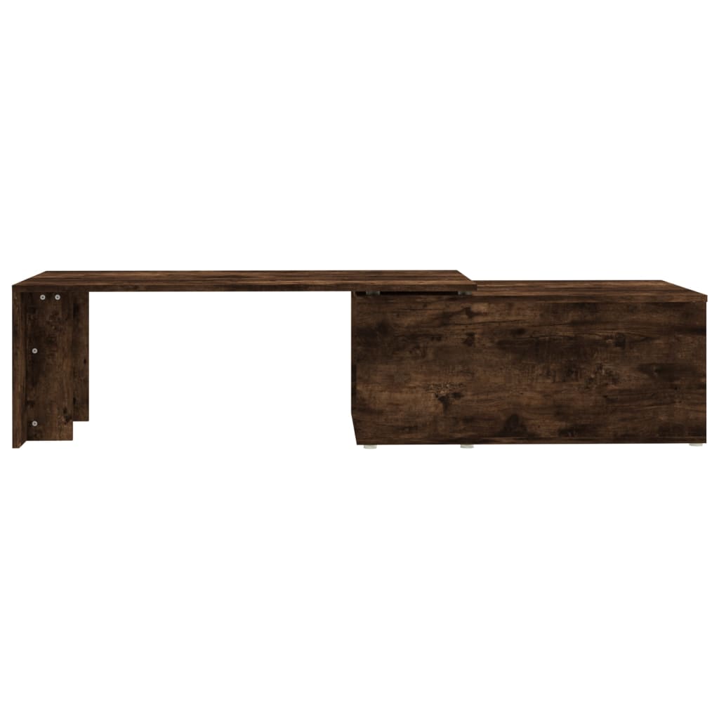 vidaXL Coffee Table Smoked Oak 150x50x35 cm Engineered Wood