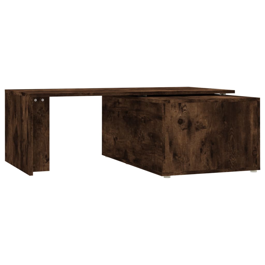 vidaXL Coffee Table Smoked Oak 150x50x35 cm Engineered Wood