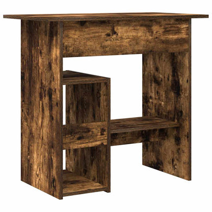vidaXL Desk Smoked Oak 80x45x74 cm Engineered Wood