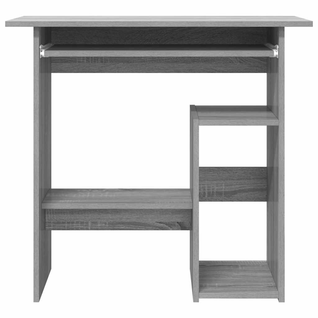 vidaXL Desk Grey Sonoma 80x45x74 cm Engineered Wood