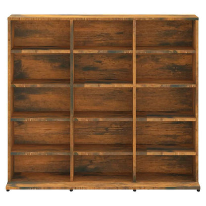 vidaXL CD Cabinet Smoked Oak 100x23x89,5 cm Engineered Wood
