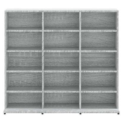 vidaXL CD Cabinet Grey Sonoma 100x23x89.5 cm Engineered Wood