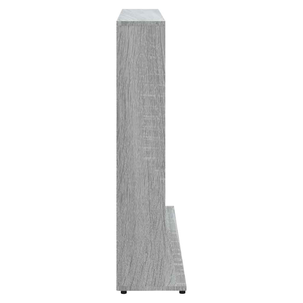 vidaXL CD Cabinet Grey Sonoma 100x23x89.5 cm Engineered Wood