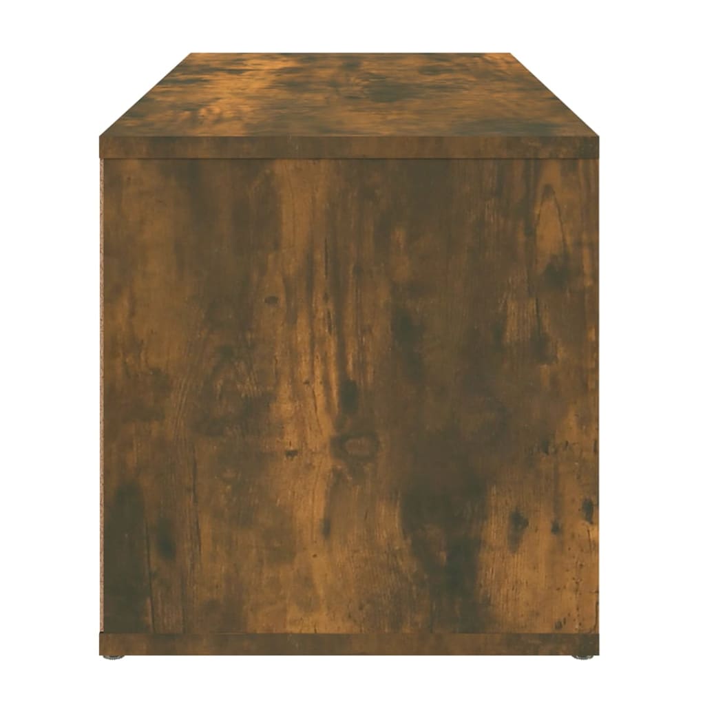 vidaXL TV Cabinet Smoked Oak 80x34x36 cm Engineered Wood