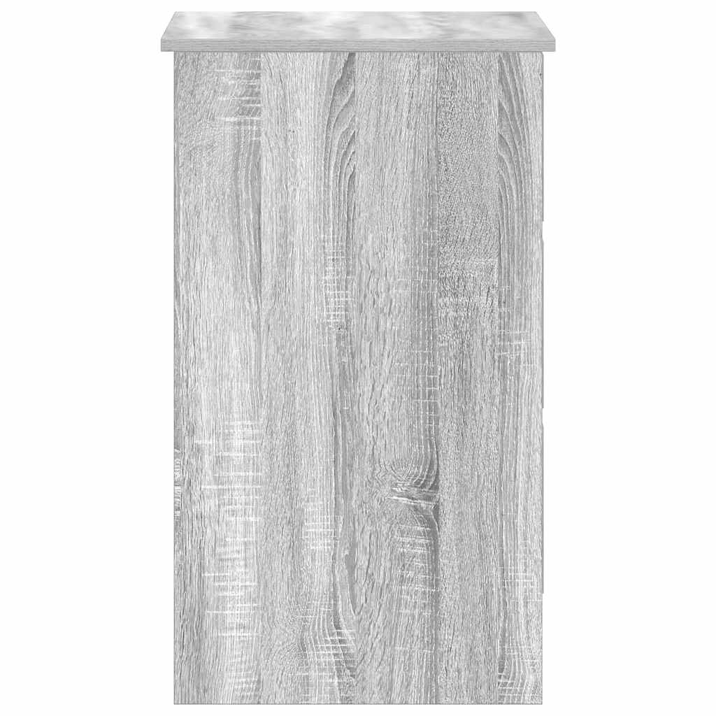 vidaXL Desk Grey Sonoma 90x45x76 cm Engineered Wood