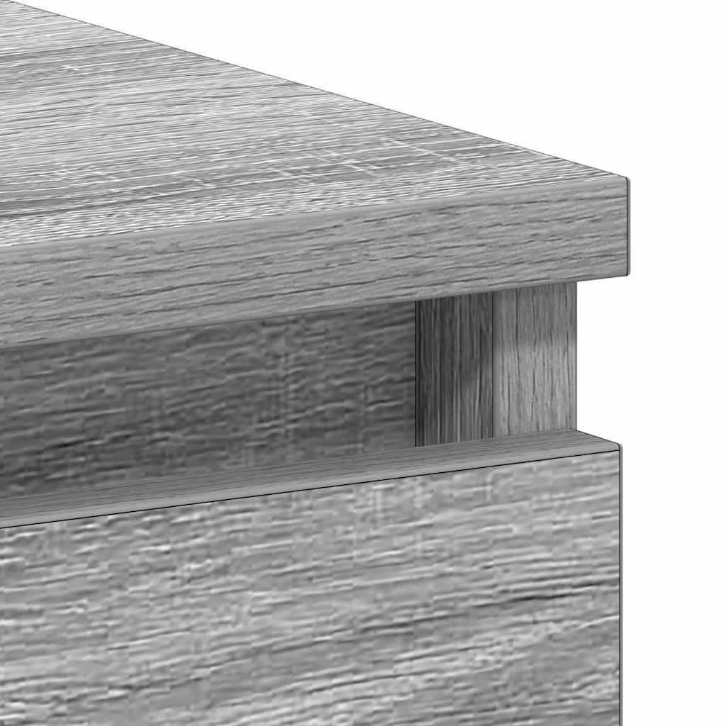 vidaXL Desk Grey Sonoma 90x45x76 cm Engineered Wood