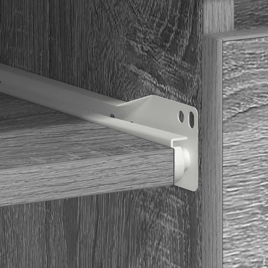 vidaXL Desk Grey Sonoma 90x45x76 cm Engineered Wood