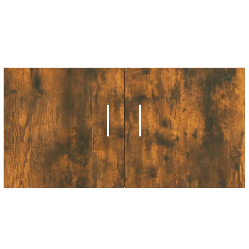 vidaXL Wall Mounted Cabinet Smoked Oak 80x39x40 cm Engineered Wood
