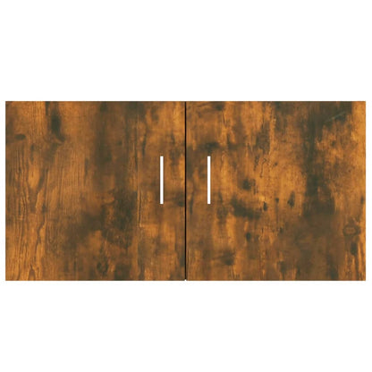 vidaXL Wall Mounted Cabinet Smoked Oak 80x39x40 cm Engineered Wood
