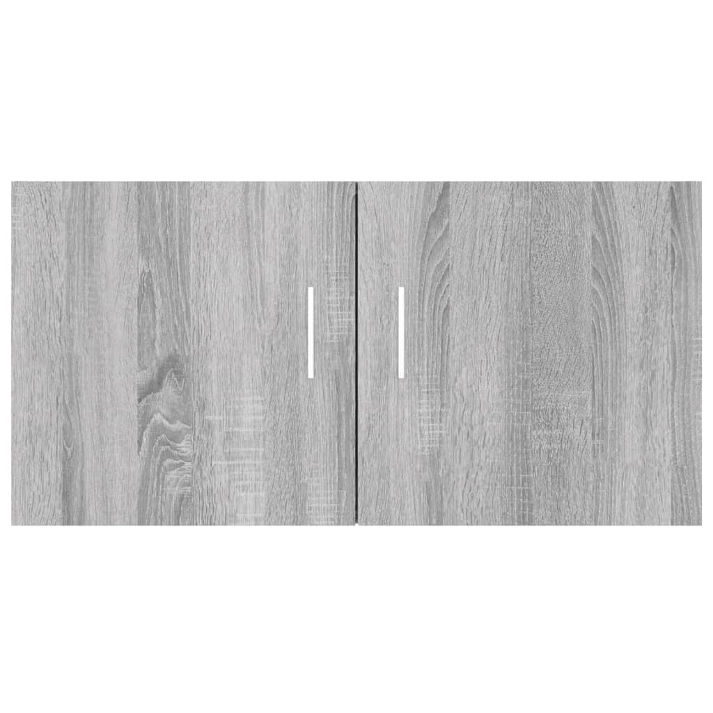 vidaXL Wall Mounted Cabinet Grey Sonoma 80x39x40 cm Engineered Wood