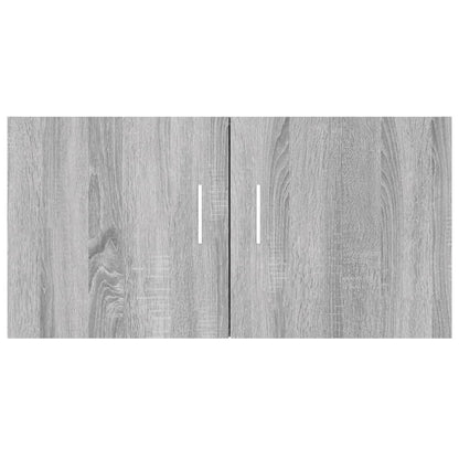 vidaXL Wall Mounted Cabinet Grey Sonoma 80x39x40 cm Engineered Wood