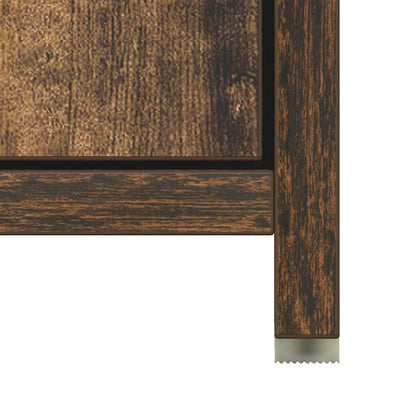 815519 vidaXL Bathroom Cabinet Smoked Oak 30x30x183,5 cm Engineered Wood