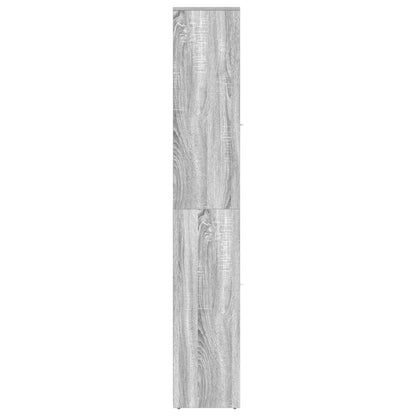 815520 vidaXL Bathroom Cabinet Grey Sonoma 30x30x183,5 cm Engineered Wood