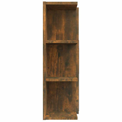 vidaXL Bathroom Mirror Cabinet Smoked Oak 80x20.5x64cm Engineered Wood