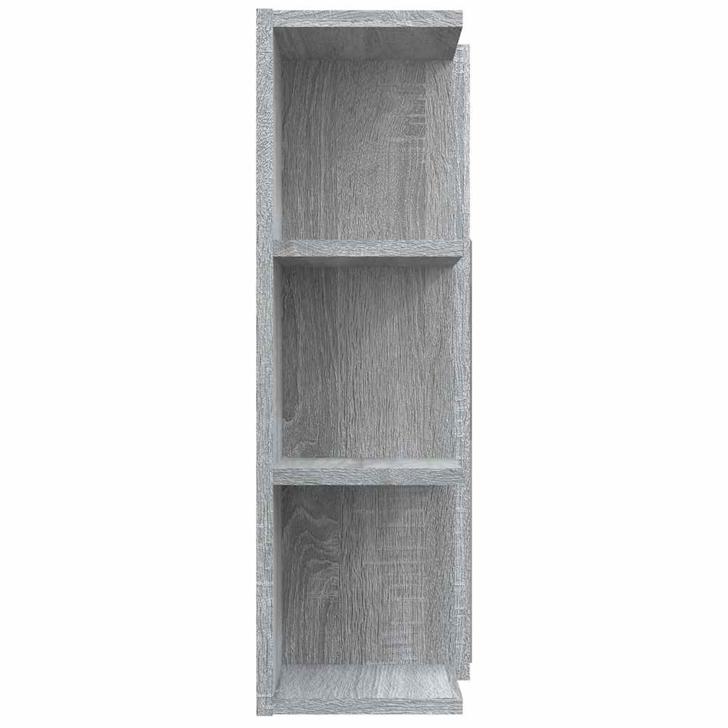 vidaXL Bathroom Mirror Cabinet Grey Sonoma 80x20.5x64 cm