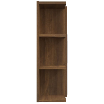 vidaXL Bathroom Mirror Cabinet Brown Oak 80x20.5x64 cm Engineered Wood