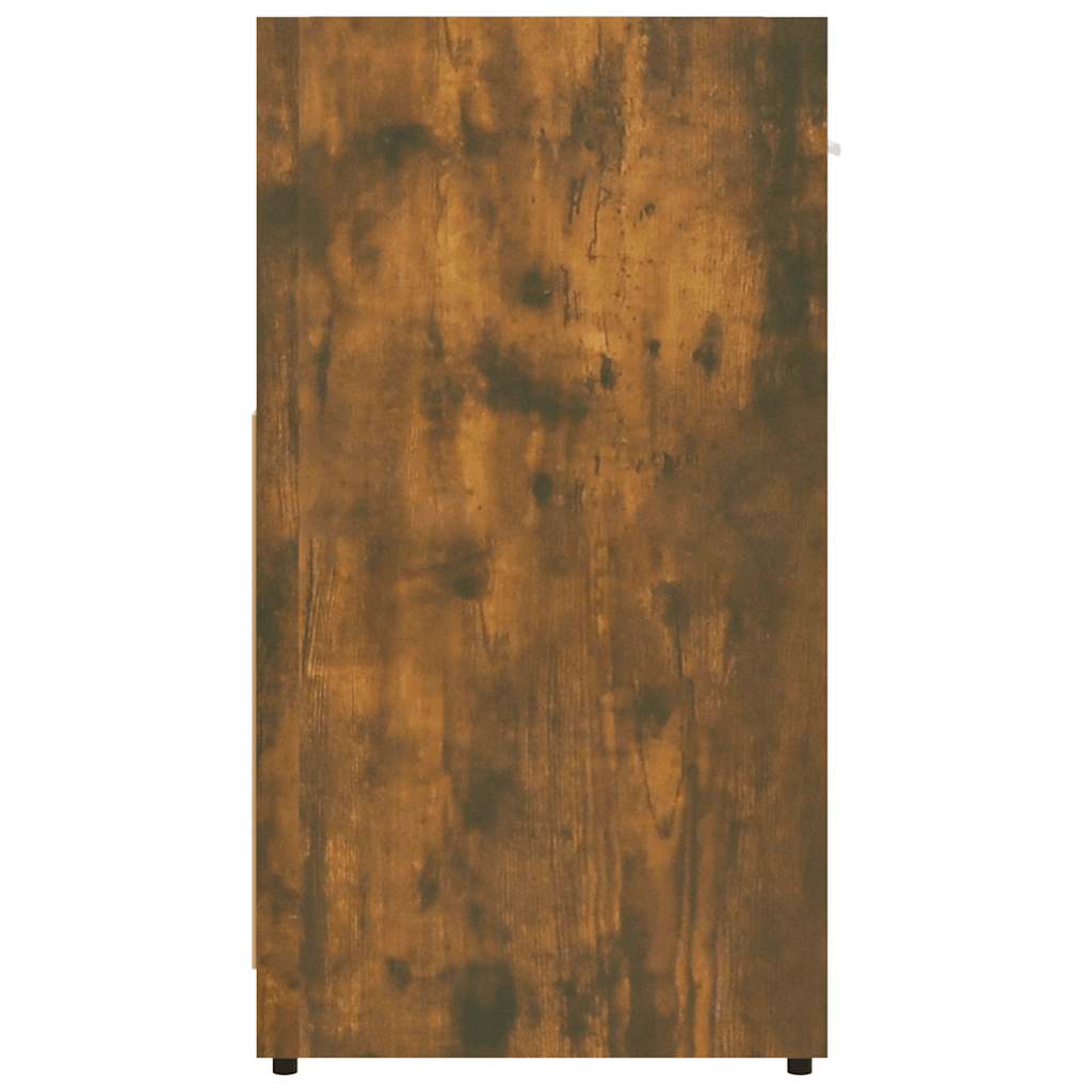 vidaXL Bathroom Cabinet Smoked Oak 60x33x60 cm Engineered Wood