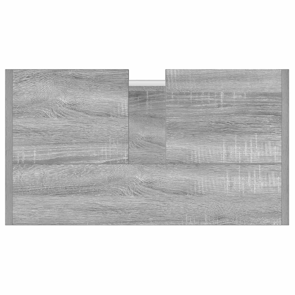 vidaXL Bathroom Cabinet Grey Sonoma 60x33x60 cm Engineered Wood