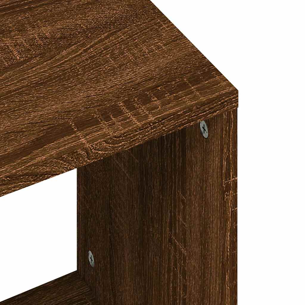 vidaXL Nesting Coffee Tables 2 pcs Brown Oak Engineered Wood