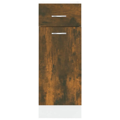vidaXL Drawer Bottom Cabinet "Lyon" Smoked Oak 30x46x81,5 cm Engineered Wood