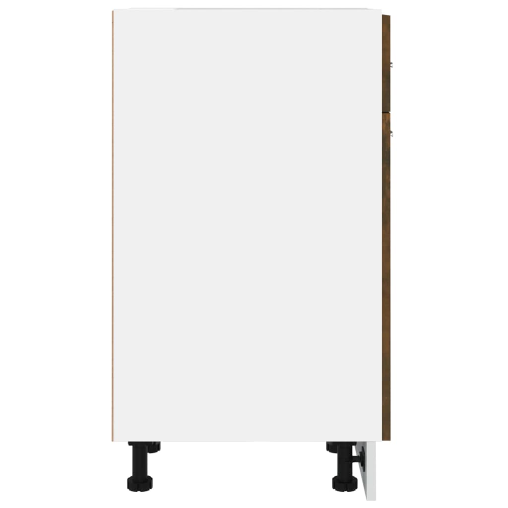 vidaXL Drawer Bottom Cabinet "Lyon" Smoked Oak 30x46x81,5 cm Engineered Wood