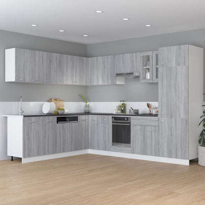 vidaXL Drawer Bottom Cabinet "Lyon" Grey Sonoma 30x46x81,5 cm Engineered Wood