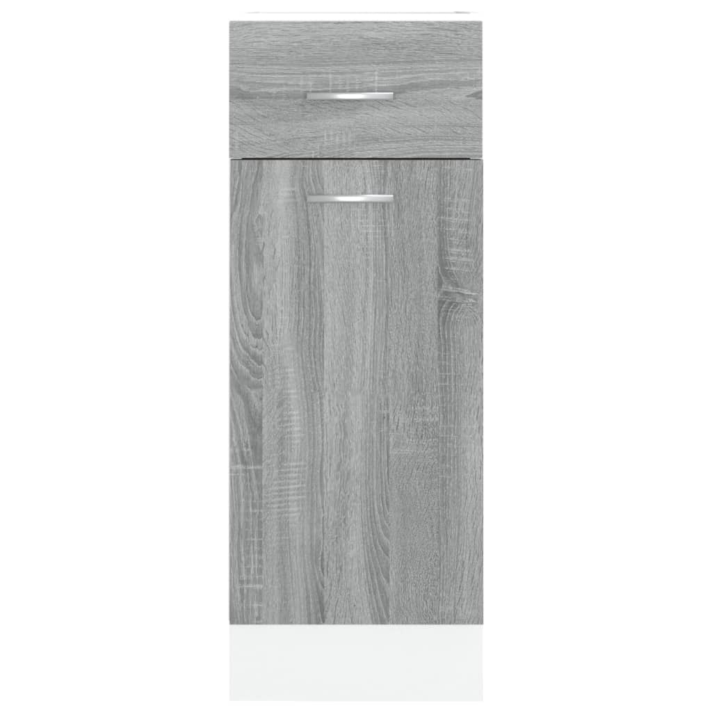 vidaXL Drawer Bottom Cabinet "Lyon" Grey Sonoma 30x46x81,5 cm Engineered Wood