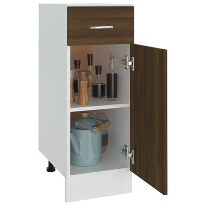 vidaXL Drawer Bottom Cabinet "Lyon" Brown Oak 30x46x81,5 cm Engineered Wood