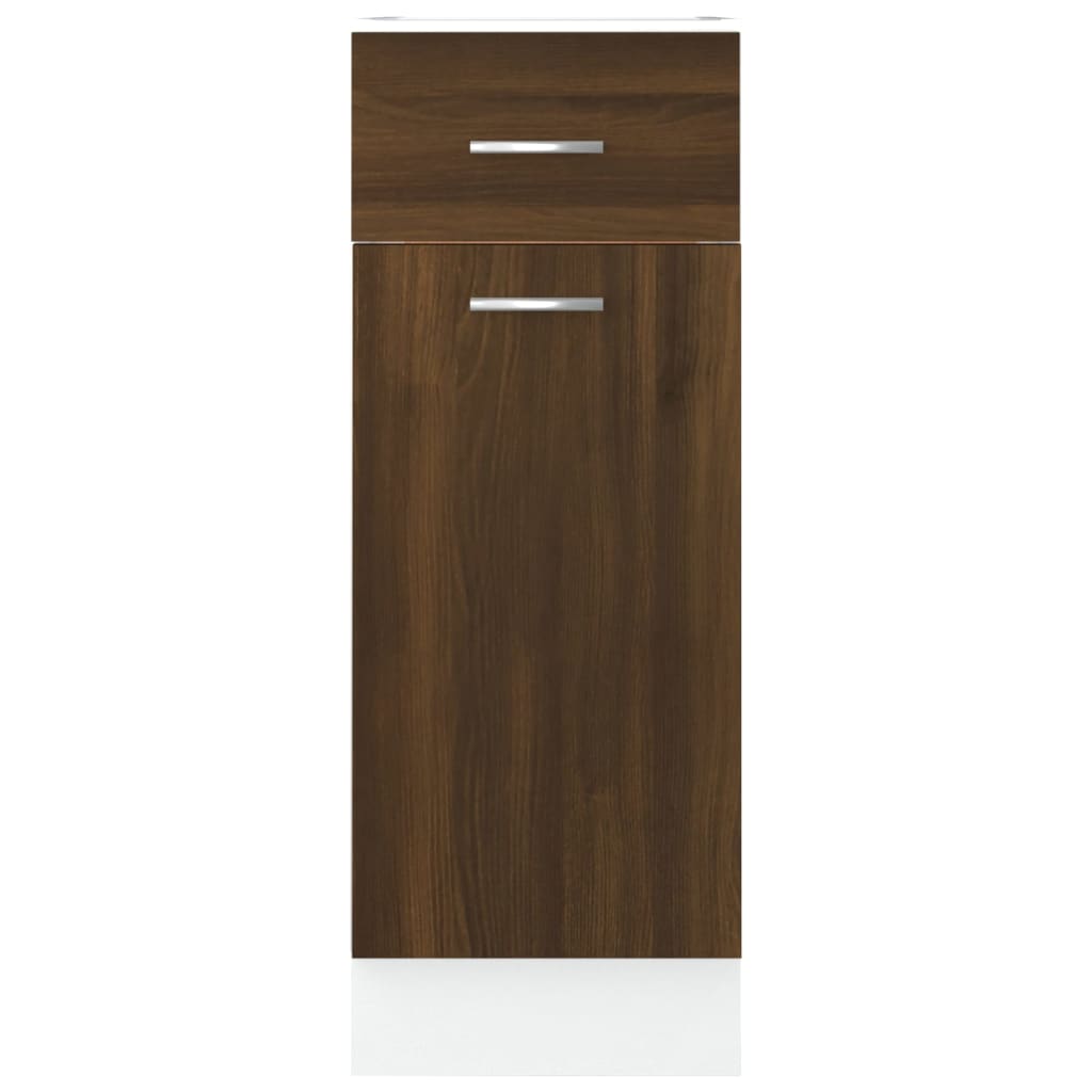 vidaXL Drawer Bottom Cabinet "Lyon" Brown Oak 30x46x81,5 cm Engineered Wood