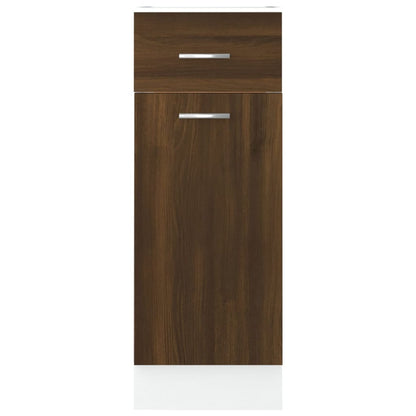 vidaXL Drawer Bottom Cabinet "Lyon" Brown Oak 30x46x81,5 cm Engineered Wood