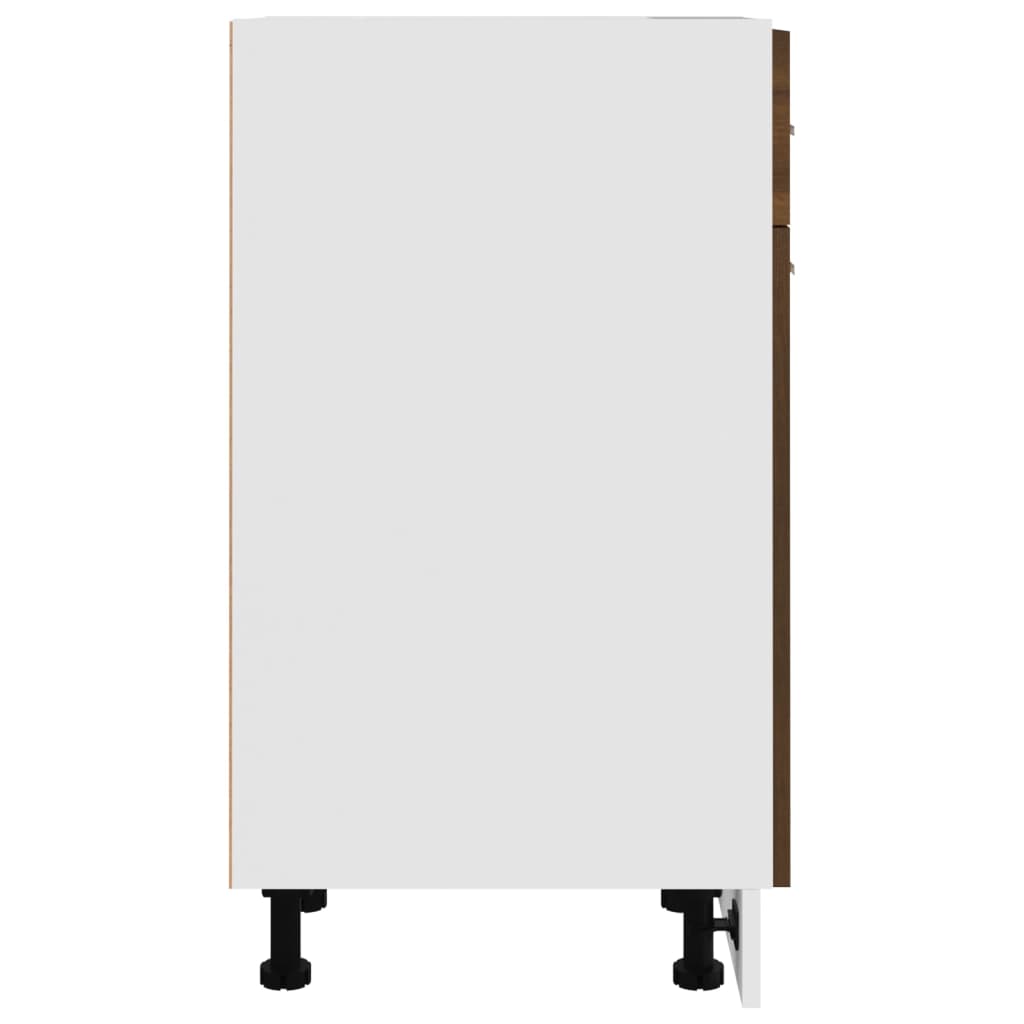 vidaXL Drawer Bottom Cabinet "Lyon" Brown Oak 30x46x81,5 cm Engineered Wood