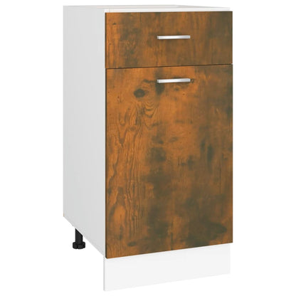 vidaXL Drawer Bottom Cabinet "Lyon" Smoked Oak 40x46x81,5 cm Engineered Wood